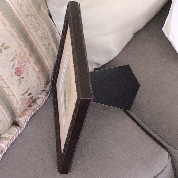 The Letter ‘e’ Framed Cross-stitch Cream Floral Square Free Standing - Picture 4 of 6